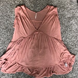 Free People Pink flowy tank